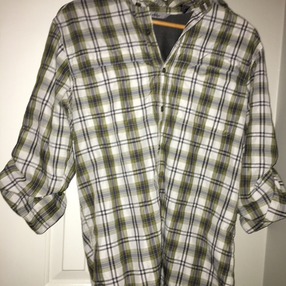 Green Checkered Button Up - Picture 1 of 2